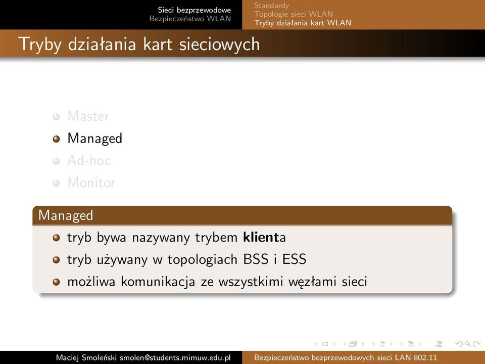 Monitor Managed tryb bywa nazywany trybem klienta