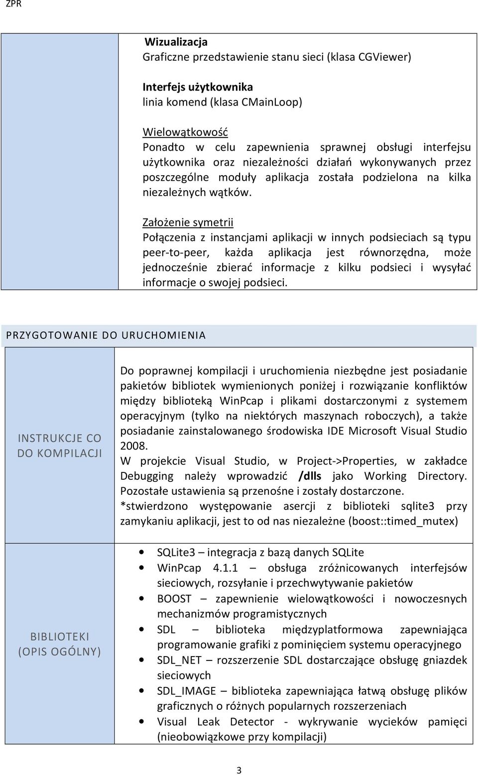 Założenie symetrii Połączenia z instancjami aplikacji w innych podsieciach są typu peer-to-peer, każda aplikacja jest równorzędna, może jednocześnie zbierać informacje z kilku podsieci i wysyłać