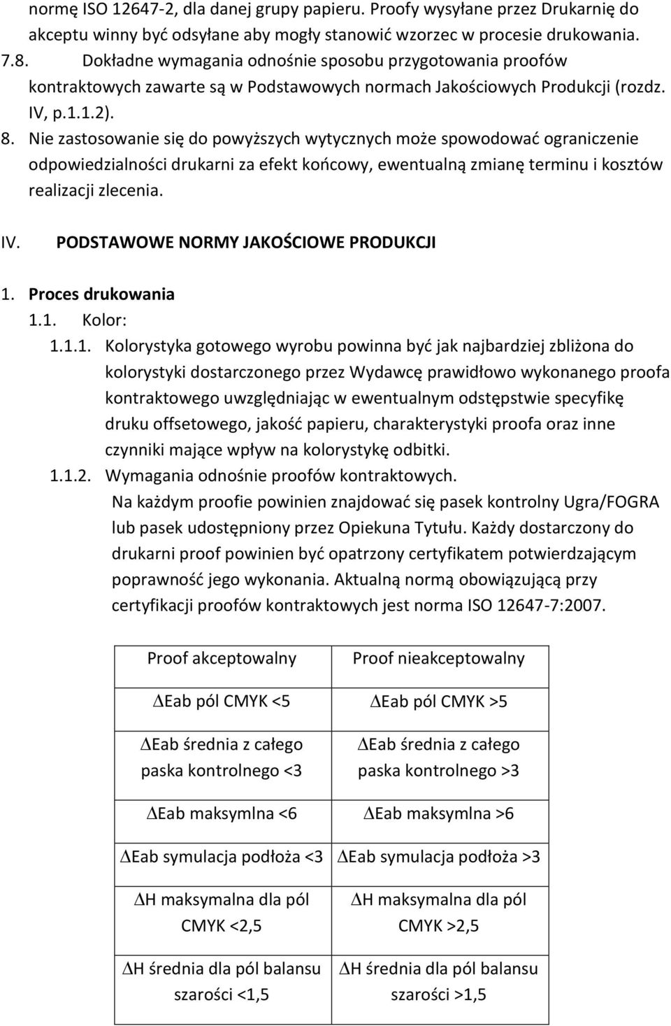 Nie zastosowanie się do powyższych wytycznych może spowodować ograniczenie odpowiedzialności drukarni za efekt końcowy, ewentualną zmianę terminu i kosztów realizacji zlecenia. IV.