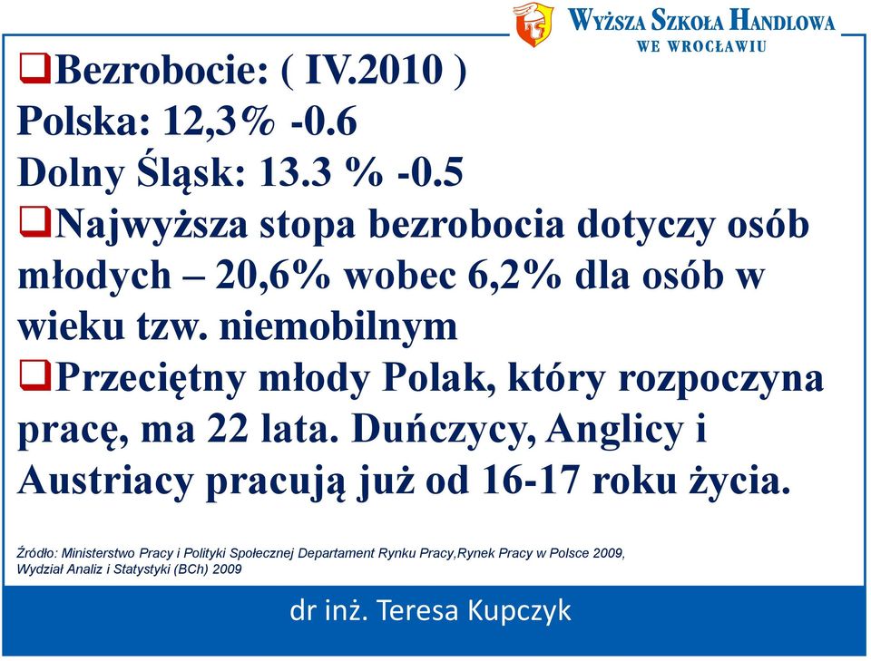 niemobilnym Przeciętny młody Polak, który rozpoczyna pracę, ma 22 lata.