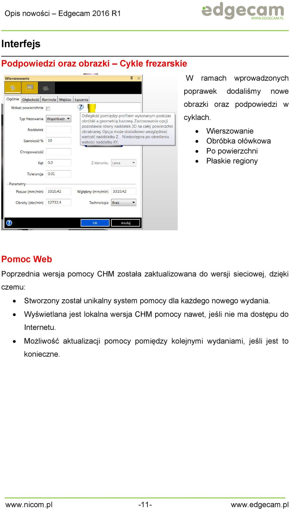 sieciowej, dzięki czemu: Stworzony został unikalny system pomocy dla każdego nowego wydania.