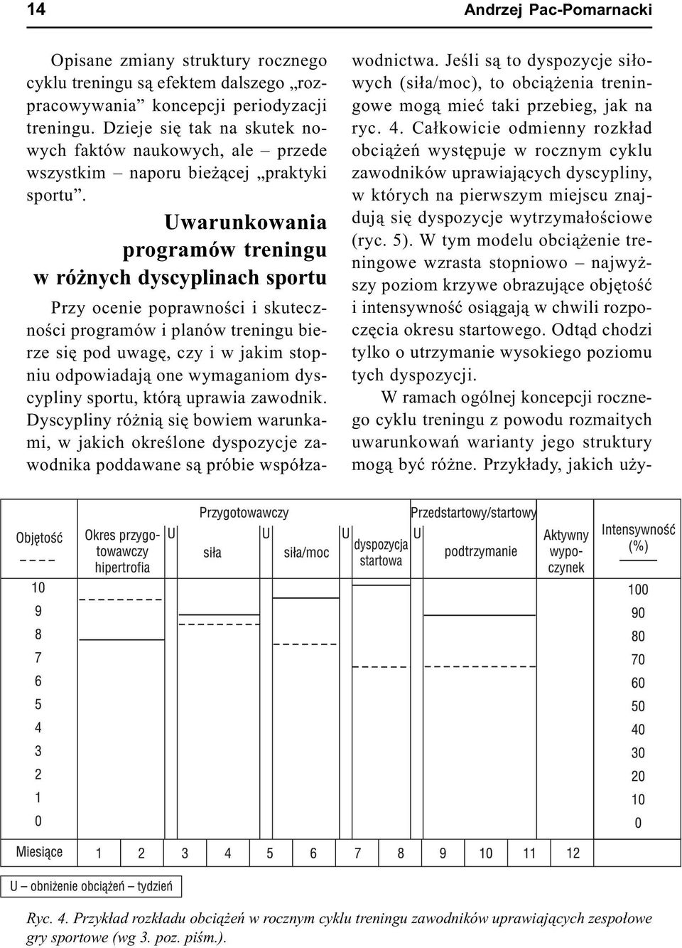 Uwarunkowania programów treningu w ró nych dyscyplinach sportu Przy ocenie poprawnoœci i skutecznoœci programów i planów treningu bierze siê pod uwagê, czy i w jakim stopniu odpowiadaj¹ one