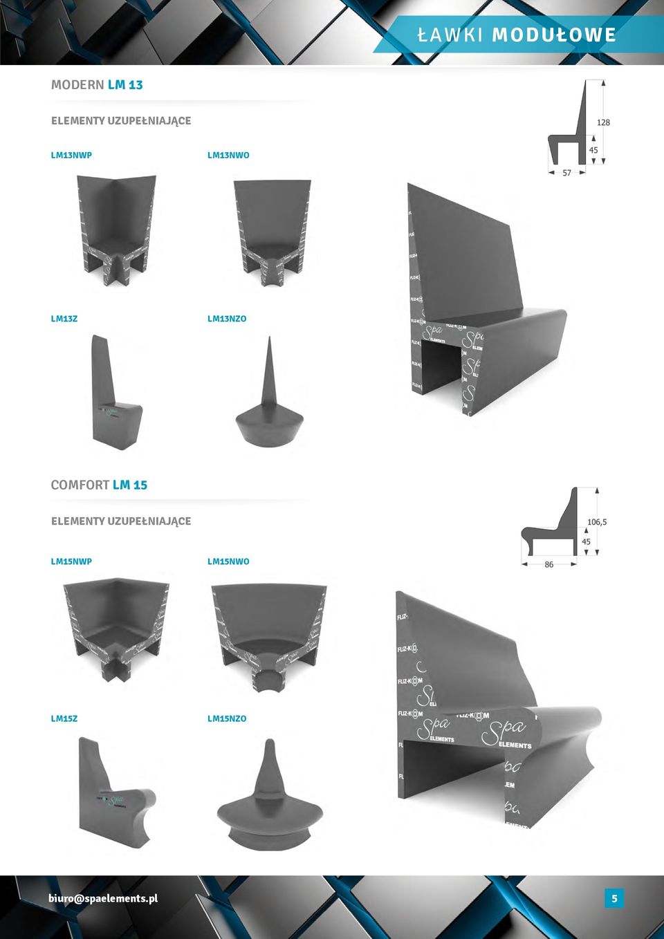 lm13nzo comfort LM 15 elementy