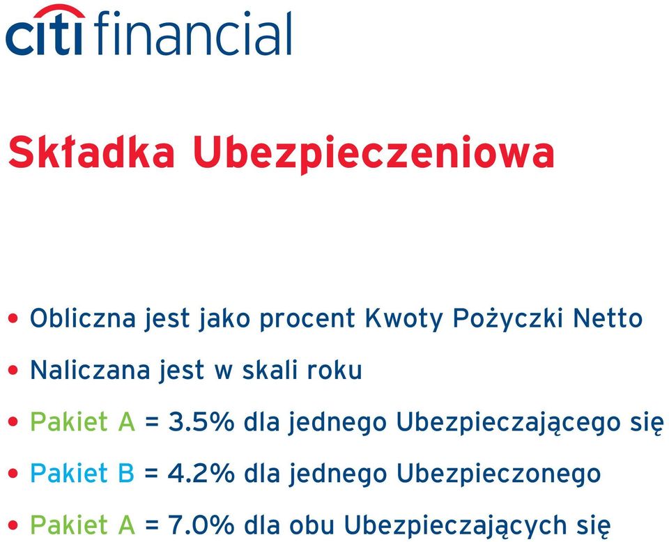 5% dla jednego Ubezpieczajàcego si Pakiet B = 4.