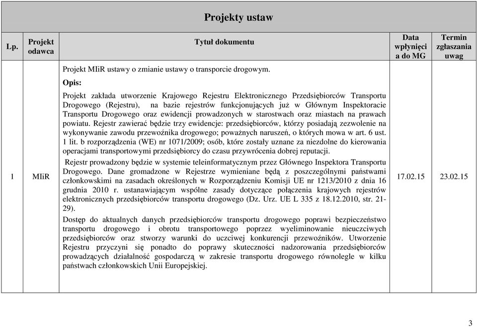 Drogowego oraz ewidencji prowadzonych w starostwach oraz miastach na prawach powiatu.