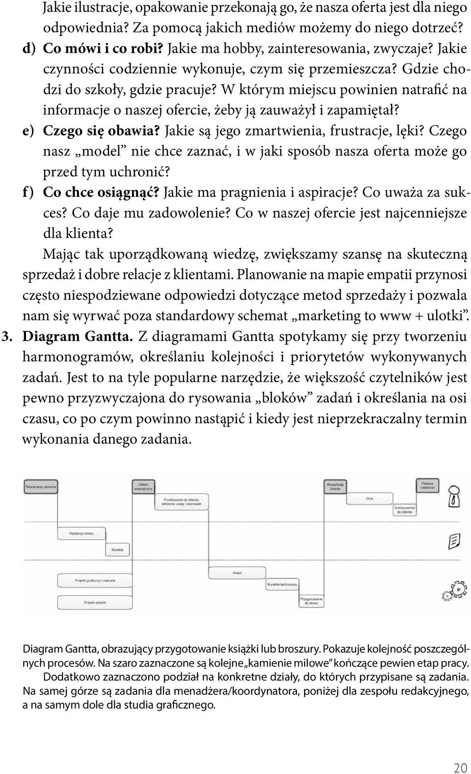 W którym miejscu powinien natrafić na informacje o naszej ofercie, żeby ją zauważył i zapamiętał? e) Czego się obawia? Jakie są jego zmartwienia, frustracje, lęki?