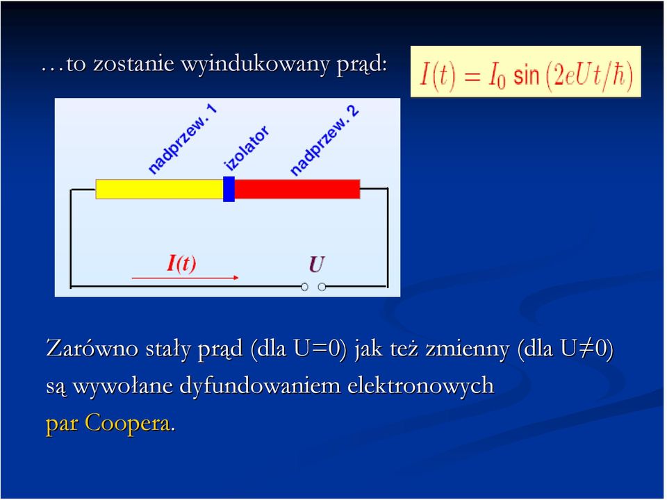 jak też zmienny (dla U 0) U są