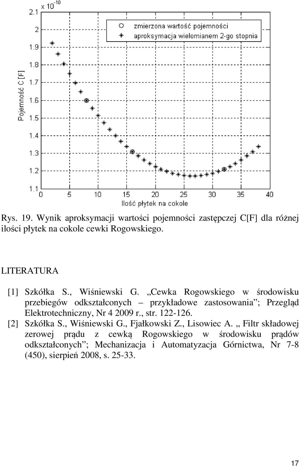 Cewka Rogowskiego w środowisku przebiegów odkształconych przykładowe zastosowania ; Przegląd Elektrotechniczny, Nr 4 2009 r., str.