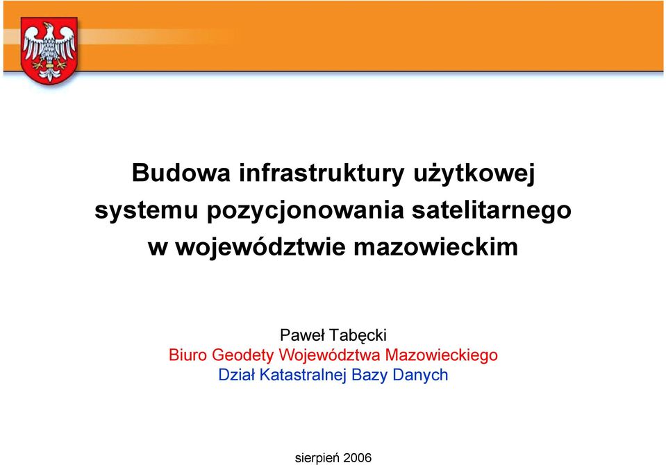 mazowieckim Paweł Tabęcki Biuro Geodety