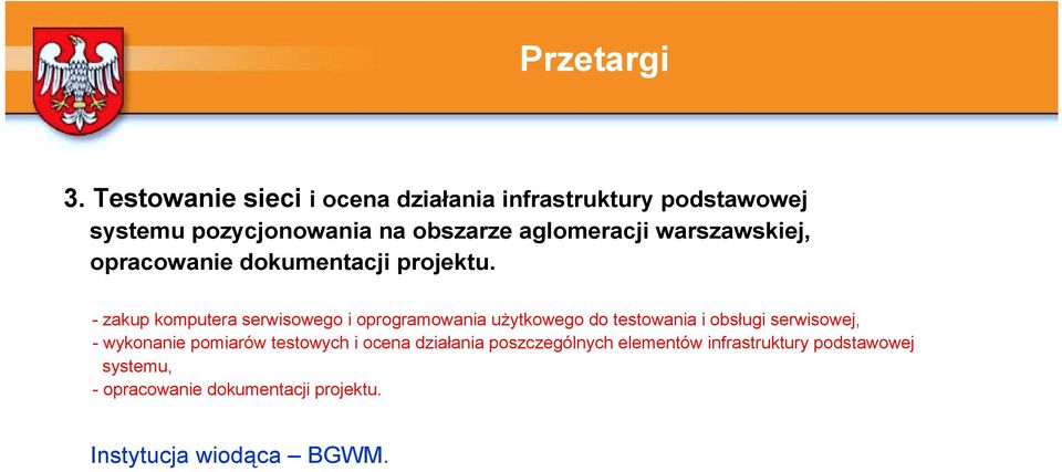 warszawskiej, opracowanie dokumentacji projektu.