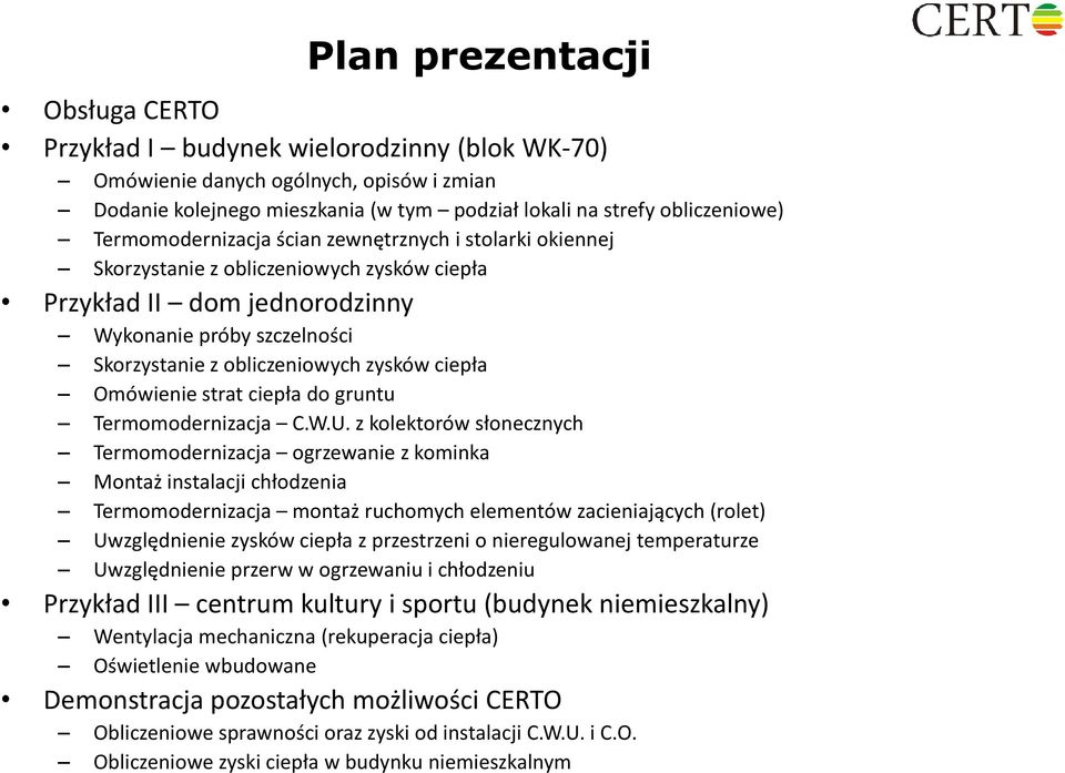 ciepła Omówienie strat ciepła do gruntu Termomodernizacja C.W.U.