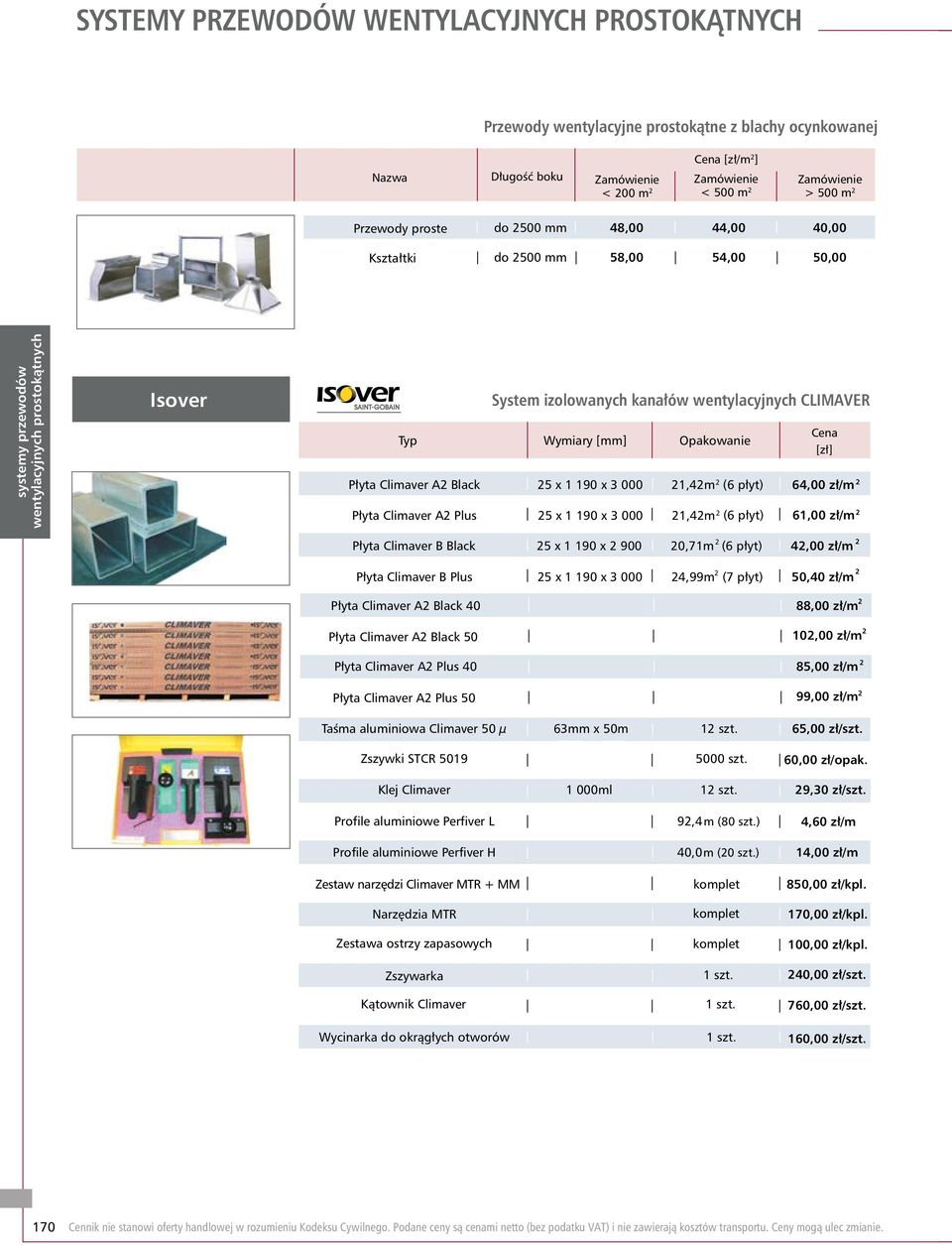 (6 płyt) 64,00 zł/m Płyta Climaver A Plus 5 x 1 190 x 3 000 1,4m (6 płyt) 61,00 zł/m Płyta Climaver B Black 5 x 1 190 x 900 0,71m (6 płyt) 4,00 zł/m Płyta Climaver B Plus 5 x 1 190 x 3 000 4,99m (7