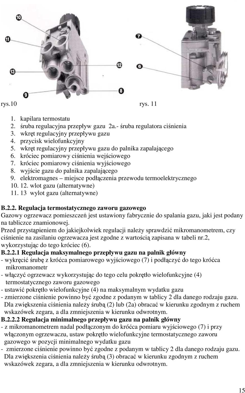 elektromagnes miejsce podłączenia przewodu termoelektrycznego 10. 12.