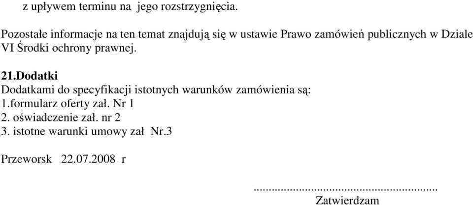 Dziale VI Środki ochrony prawnej. 21.