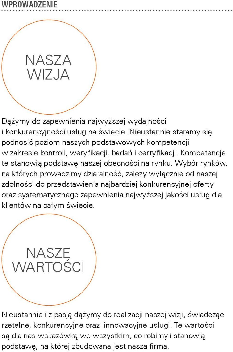 Wybór rynków, na których prowadzimy działalność, zależy wyłącznie od naszej zdolności do przedstawienia najbardziej konkurencyjnej oferty oraz systematycznego zapewnienia najwyższej jakości