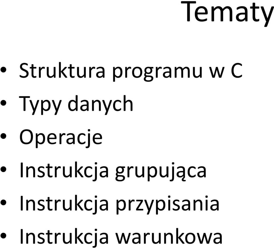 Instrukcja grupująca