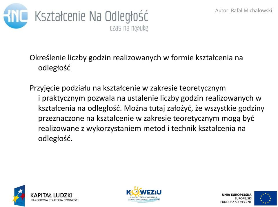 kształcenia na odległos c.