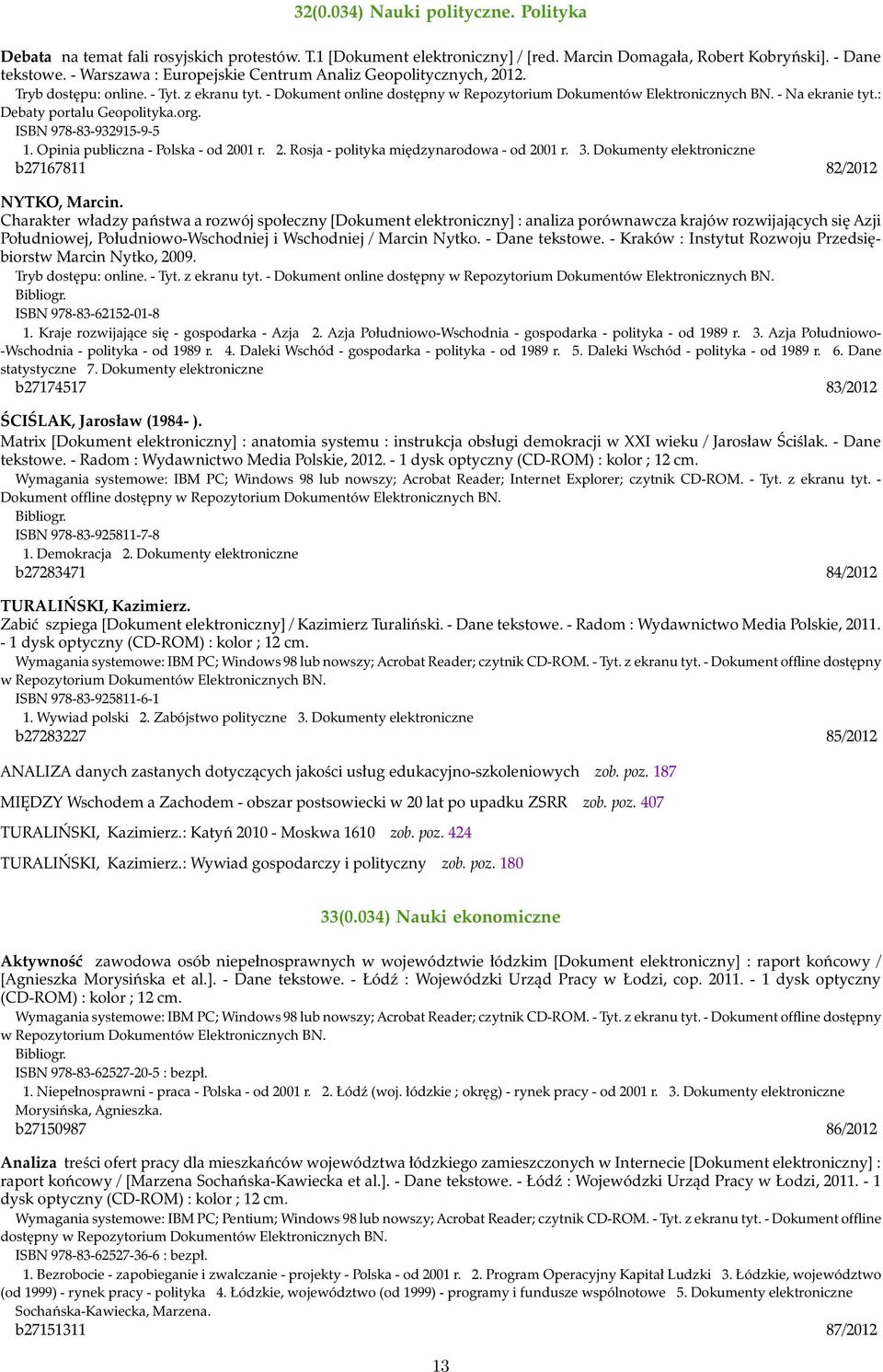 3. Dokumenty elektroniczne b27167811 82/2012 NYTKO, Marcin.