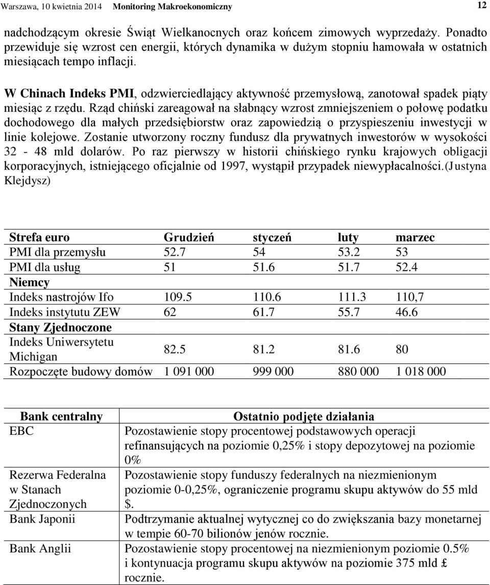 W Chinach Indeks PMI, odzwierciedlający aktywność przemysłową, zanotował spadek piąty miesiąc z rzędu.