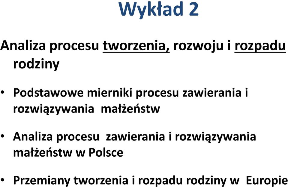 rozwiązywania małżeńsw Analiza proesu zawierania i