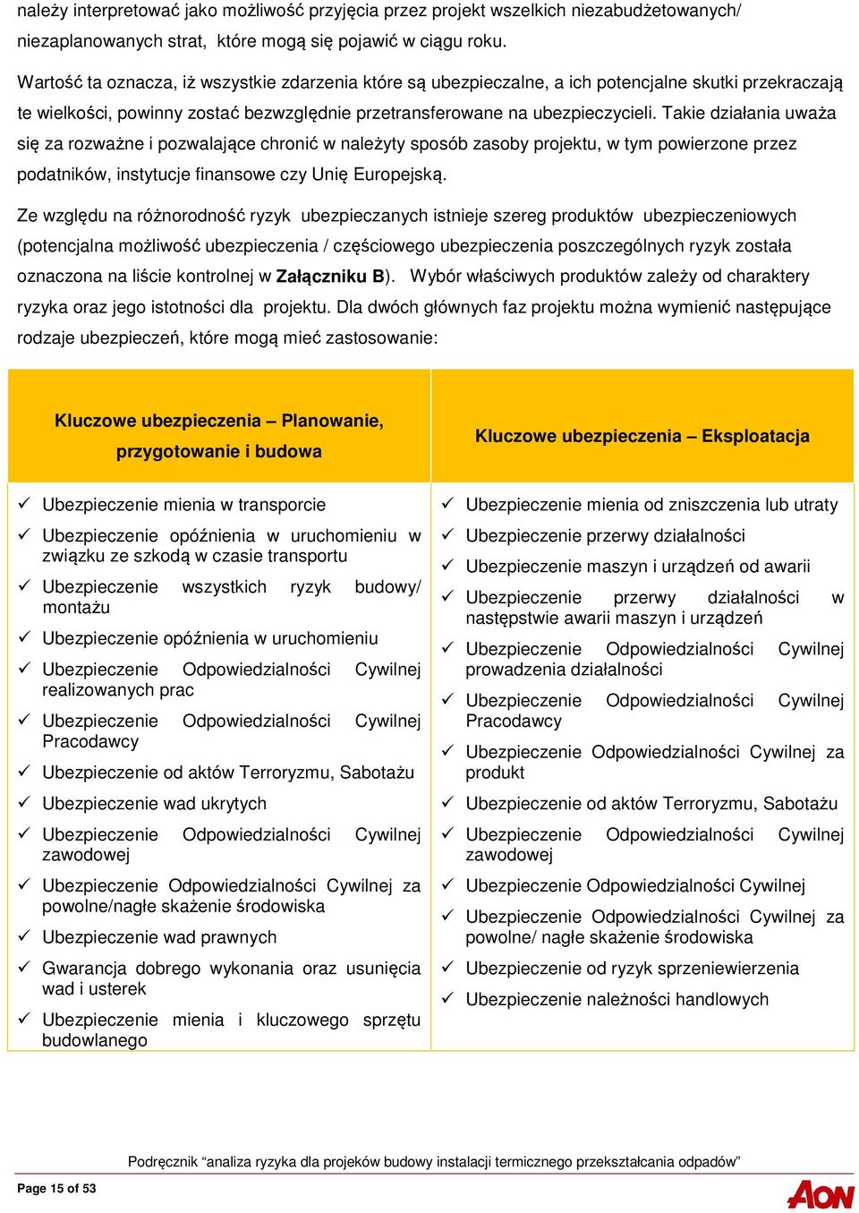 Takie działania uważa się za rozważne i pozwalające chronić w należyty sposób zasoby projektu, w tym powierzone przez podatników, instytucje finansowe czy Unię Europejską.