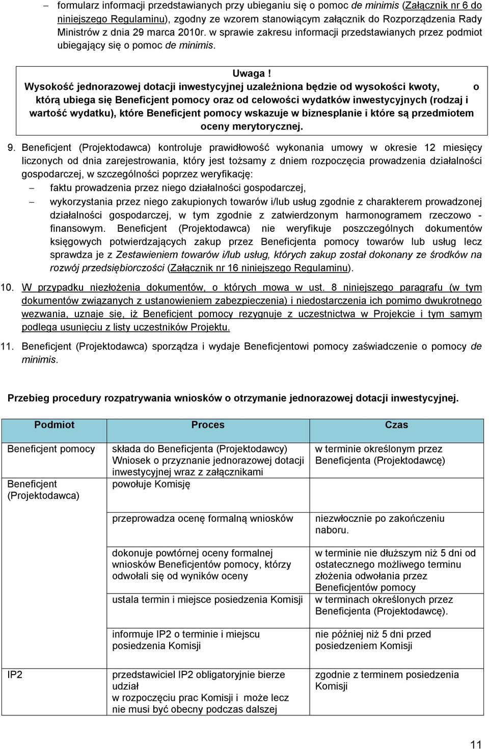 Wysokość jednorazowej dotacji inwestycyjnej uzależniona będzie od wysokości kwoty, o którą ubiega się pomocy oraz od celowości wydatków inwestycyjnych (rodzaj i wartość wydatku), które pomocy