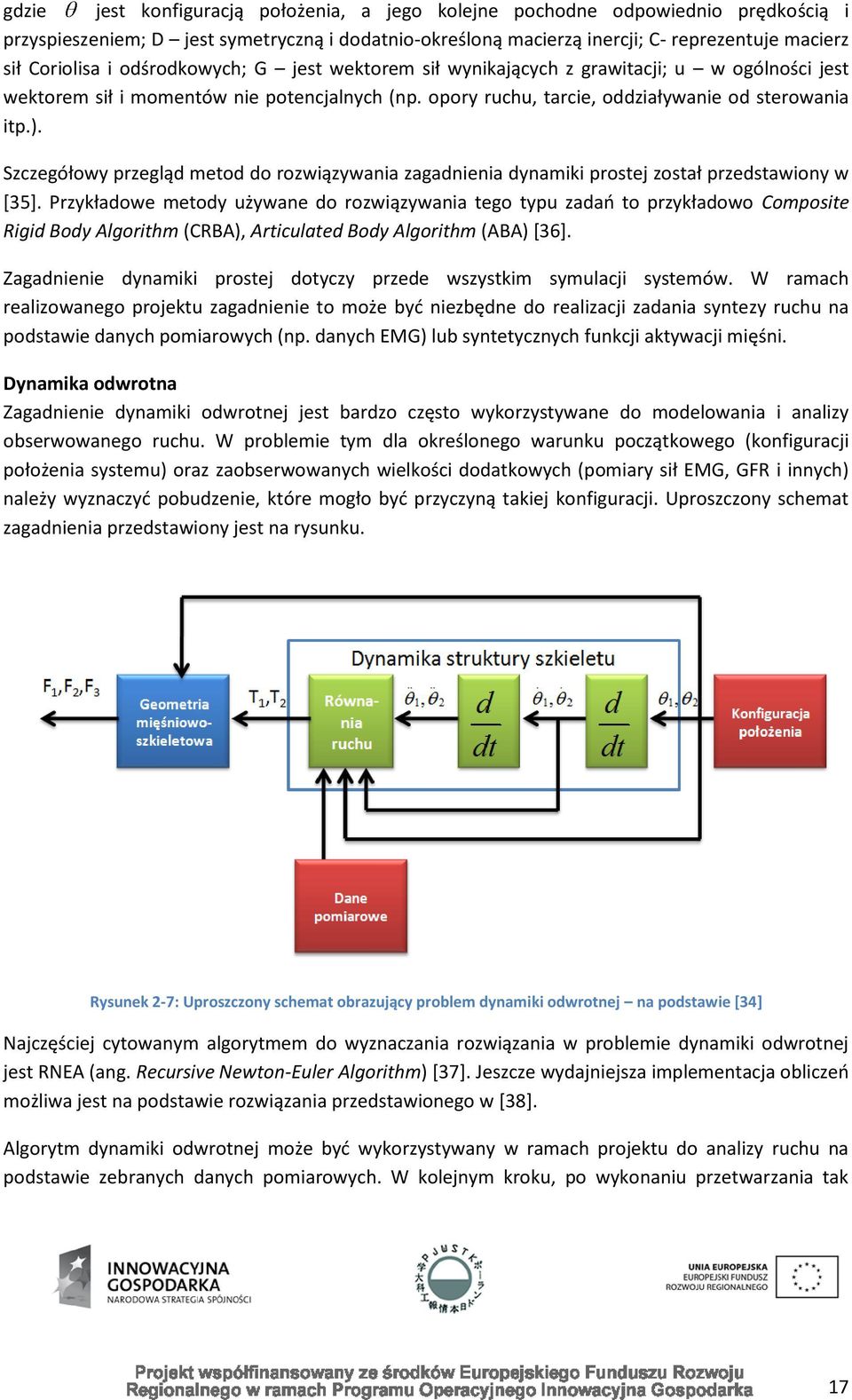 Szczegółowy przegląd metod do rozwiązywania zagadnienia dynamiki prostej został przedstawiony w [35].