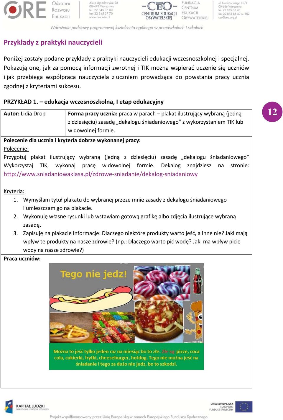 sukcesu. PRZYKŁAD 1.