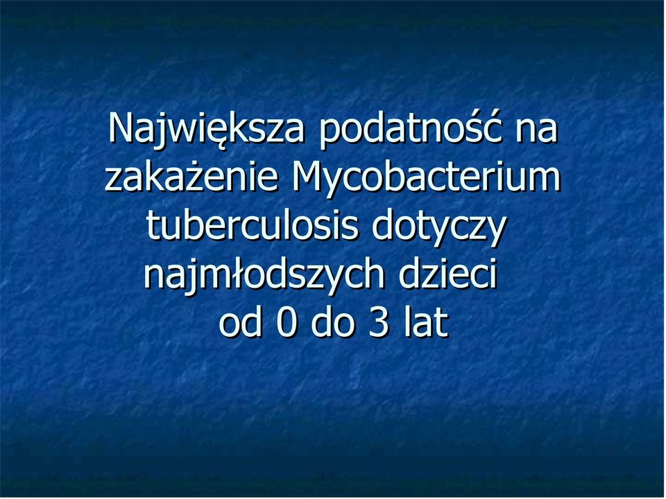 tuberculosis dotyczy