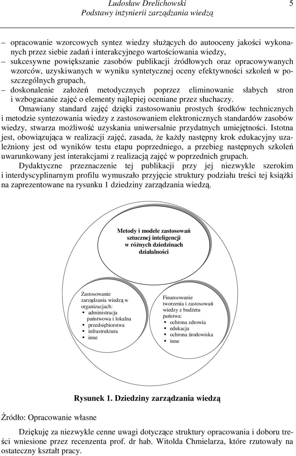 metodycznych poprzez eliminowanie słabych stron i wzbogacanie zajęć o elementy najlepiej oceniane przez słuchaczy.