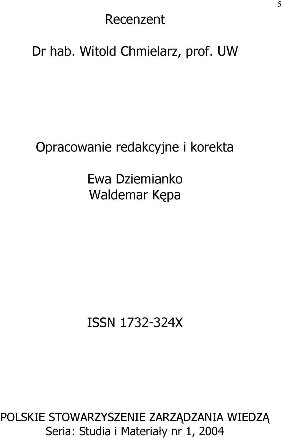 Waldemar Kępa ISSN 1732-324X POLSKIE