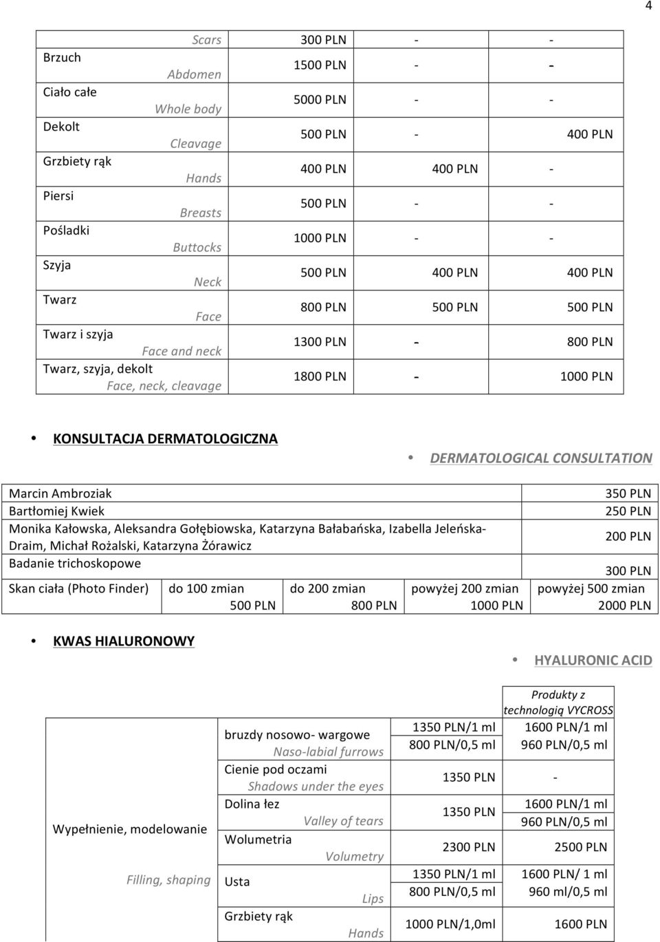 DERMATOLOGICAL CONSULTATION Marcin Ambroziak Bartłomiej Kwiek Monika Kałowska, Aleksandra Gołębiowska, Katarzyna Bałabańska, Izabella Jeleńska- Draim, Michał Rożalski, Katarzyna Żórawicz Badanie