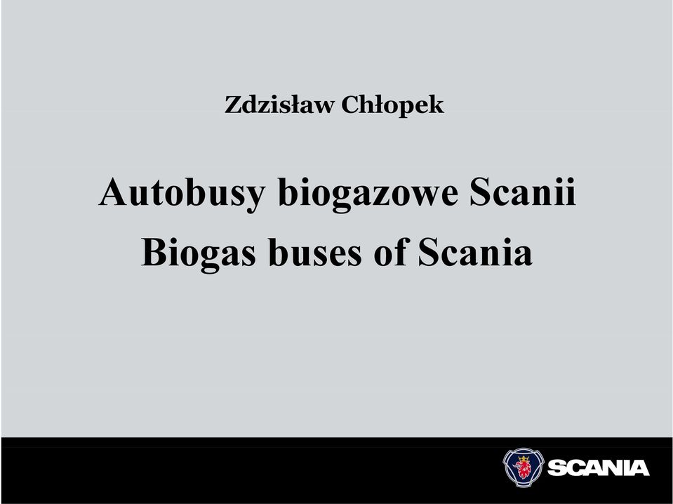 biogazowe Scanii