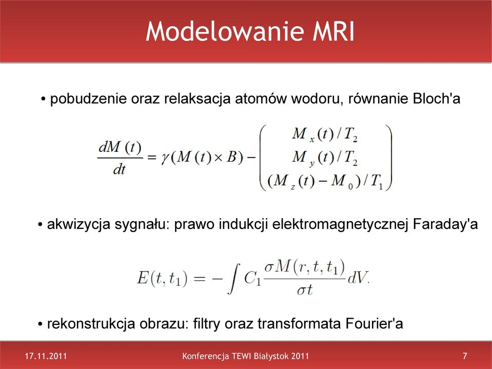 elektromagnetycznej Faraday'a rekonstrukcja obrazu: