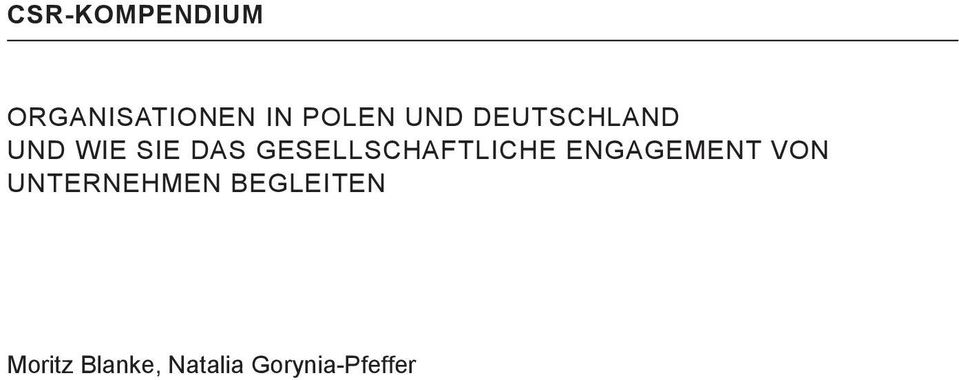 GESELLSCHAFTLICHE ENGAGEMENT VON