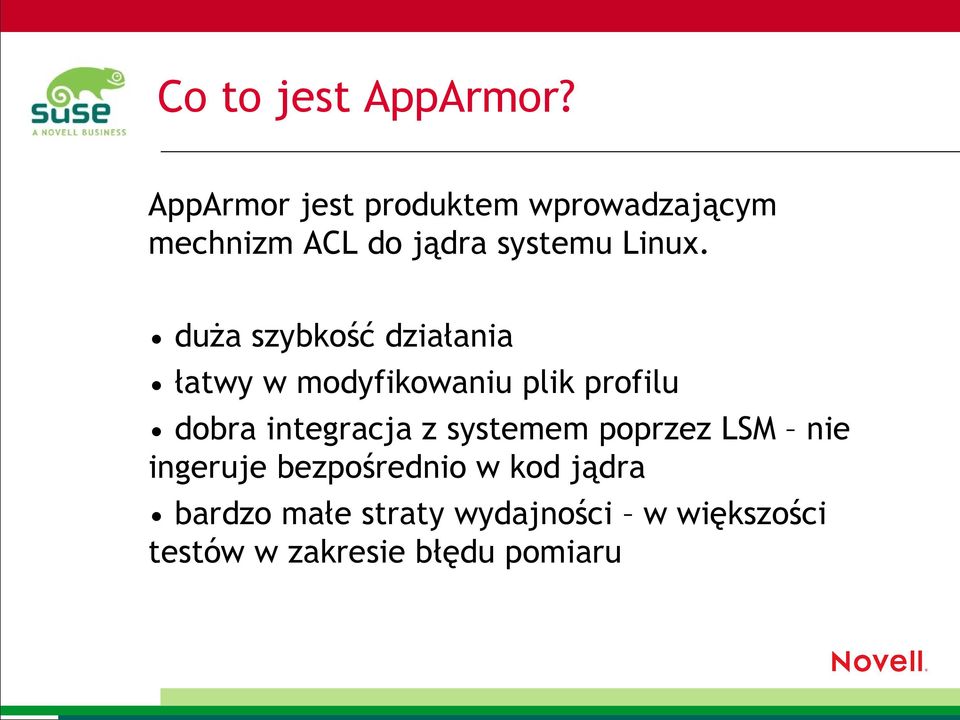 duża szybkość działania łatwy w modyfikowaniu plik profilu dobra integracja