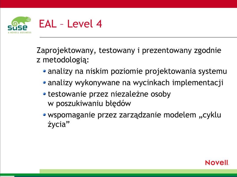 analizy wykonywane na wycinkach implementacji testowanie przez