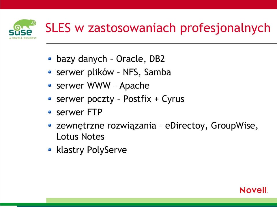 serwer poczty Postfix + Cyrus serwer FTP zewnętrzne