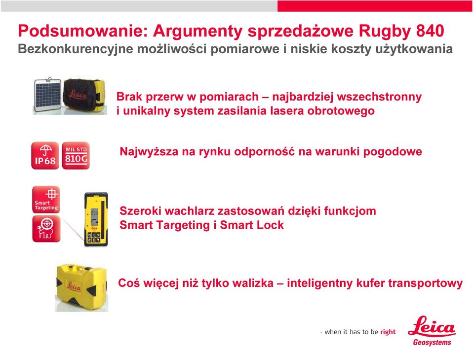 lasera obrotowego Najwyższa na rynku odporność na warunki pogodowe Szeroki wachlarz zastosowań