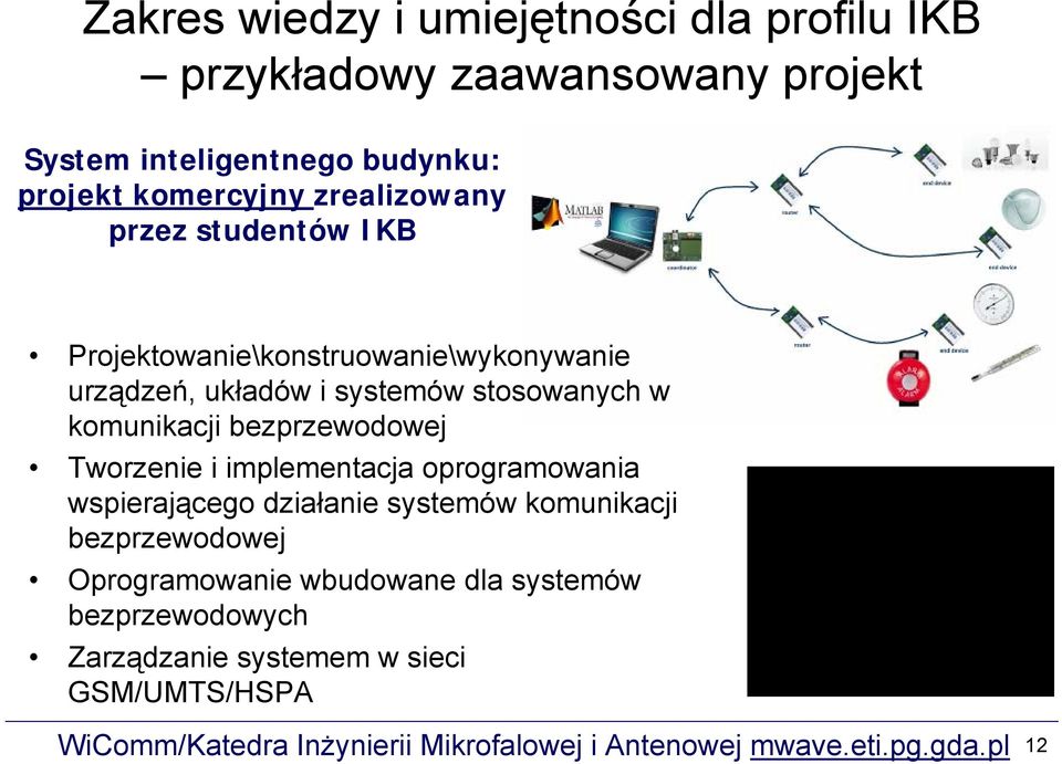 stosowanych w komunikacji bezprzewodowej Tworzenie i implementacja oprogramowania wspierającego działanie systemów