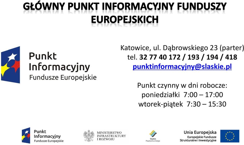 punktinformacyjny@slaskie.