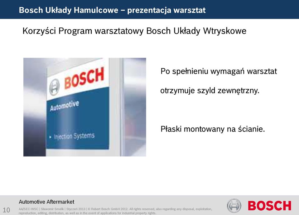 Wtryskowe Po spełnieniu wymagań warsztat