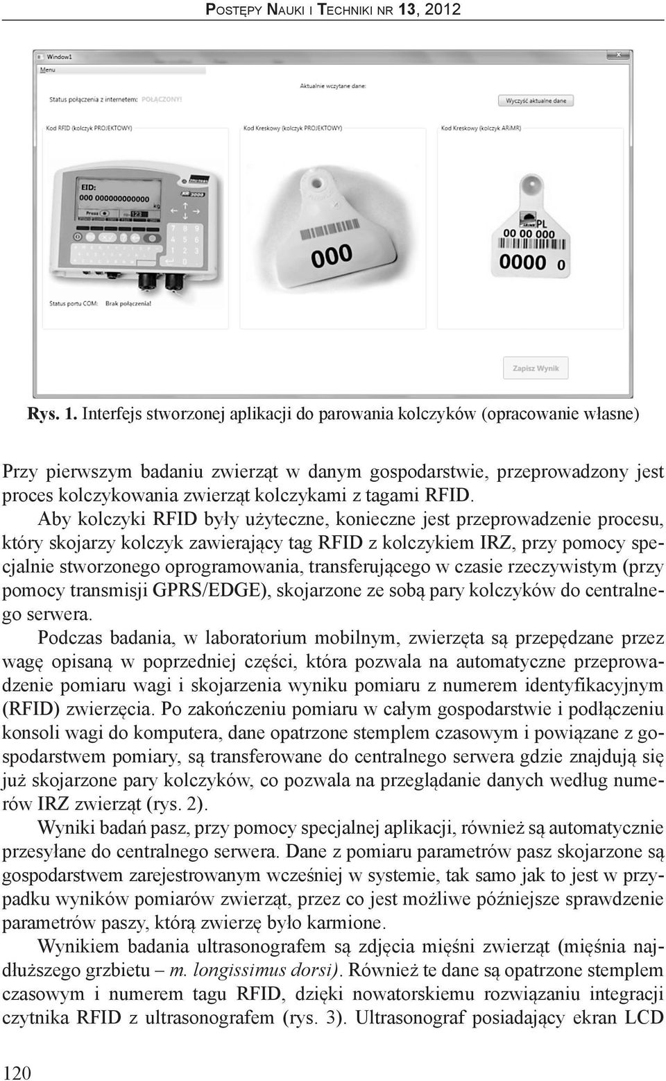 RFID. Aby kolczyki RFID były użyteczne, konieczne jest przeprowadzenie procesu, który skojarzy kolczyk zawierający tag RFID z kolczykiem IRZ, przy pomocy specjalnie stworzonego oprogramowania,