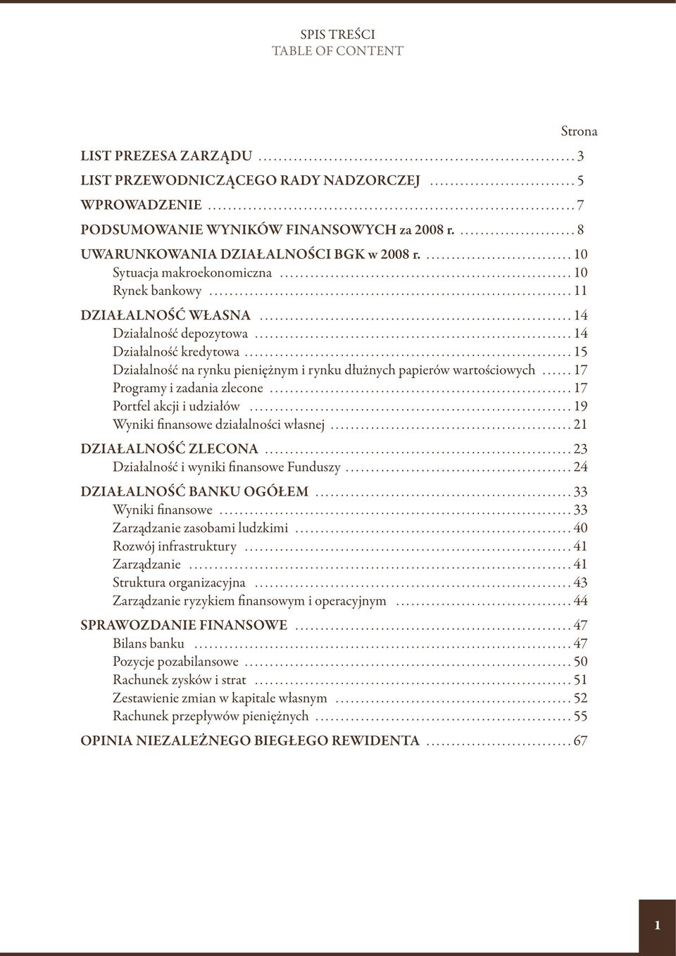 ............................. 10 Sytuacja makroekonomiczna.......................................................... 10 Rynek bankowy........................................................................ 11 DZIAŁALNOŚĆ WŁASNA.