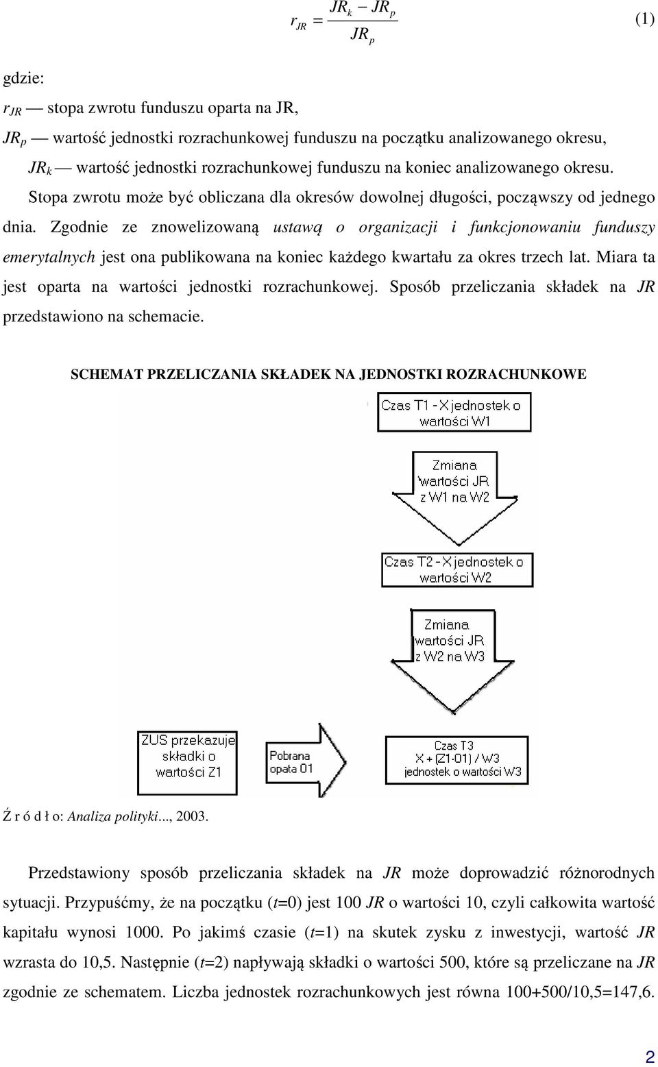 Zgodnie ze znowelizowaną ustawą o organizacji i funkcjonowaniu funduszy emerytalnych jest ona publikowana na koniec każdego kwartału za okres trzech lat.