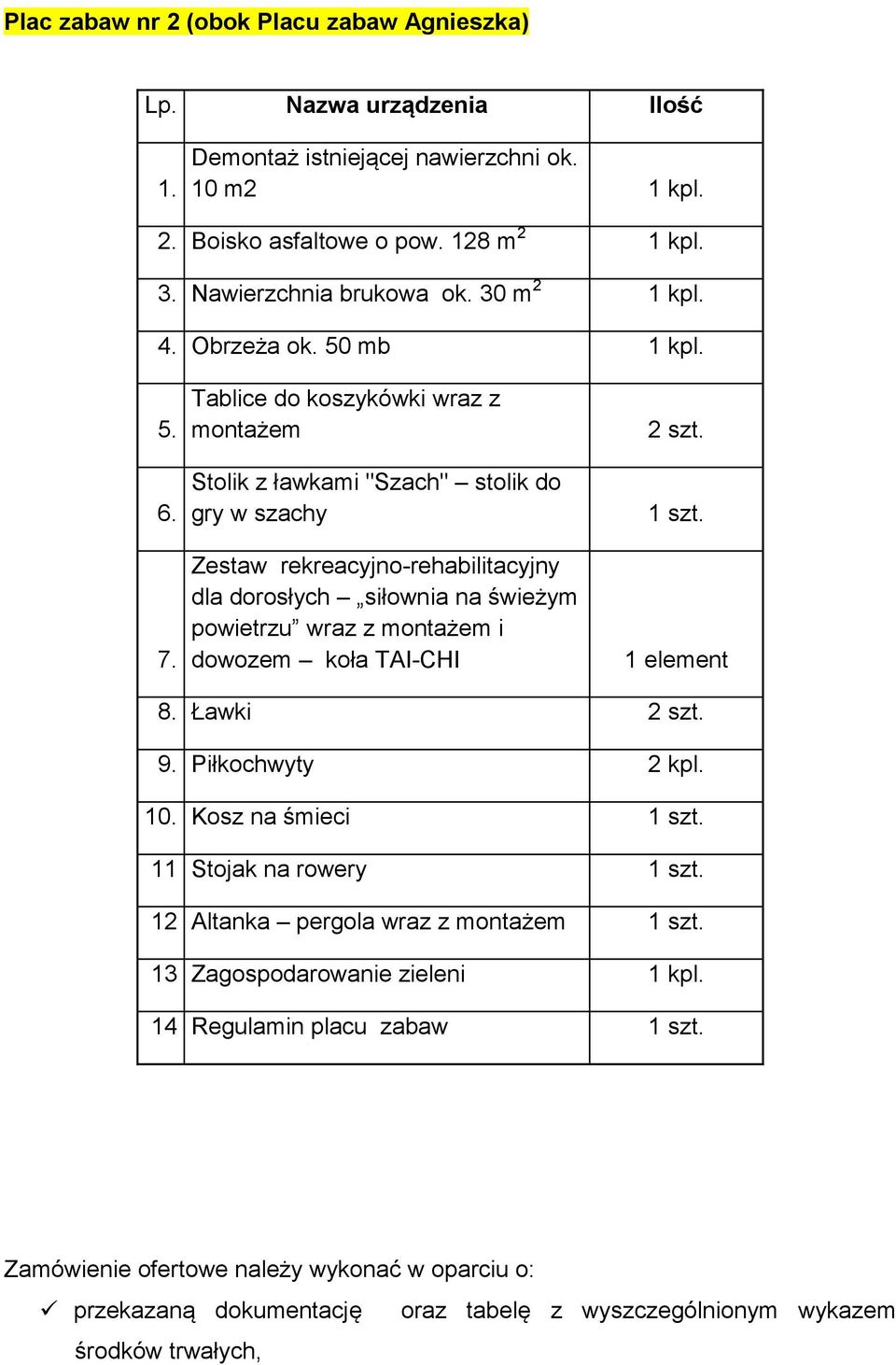 Tablice do koszykówki wraz z montażem Stolik z ławkami "Szach" stolik do gry w szachy Zestaw rekreacyjno-rehabilitacyjny dla dorosłych siłownia na świeżym powietrzu wraz z montażem i dowozem koła