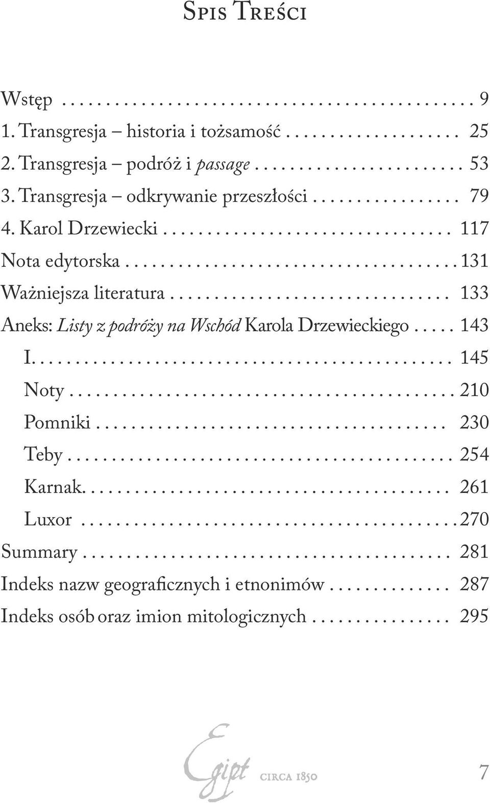 .. 133 Aneks: Listy z podróży na Wschód Karola Drzewieckiego..... 143 I.... 145 Noty... 210 Pomniki... 230 Teby... 254 Karnak.