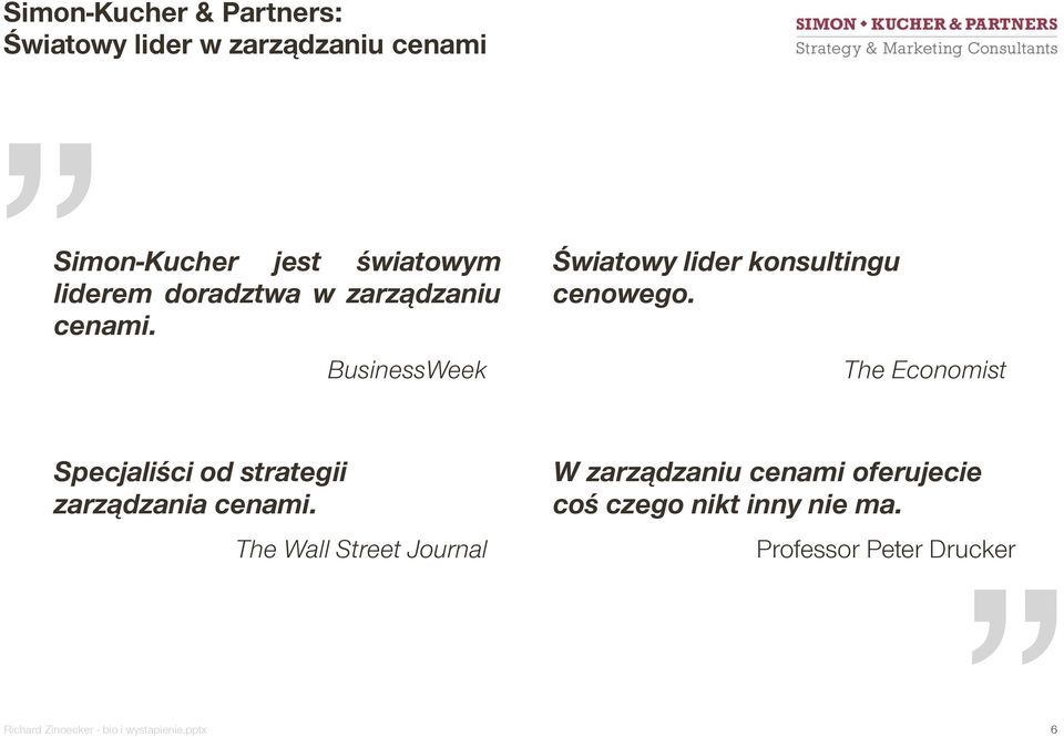 The Economist Specjaliści od strategii zarządzania cenami.