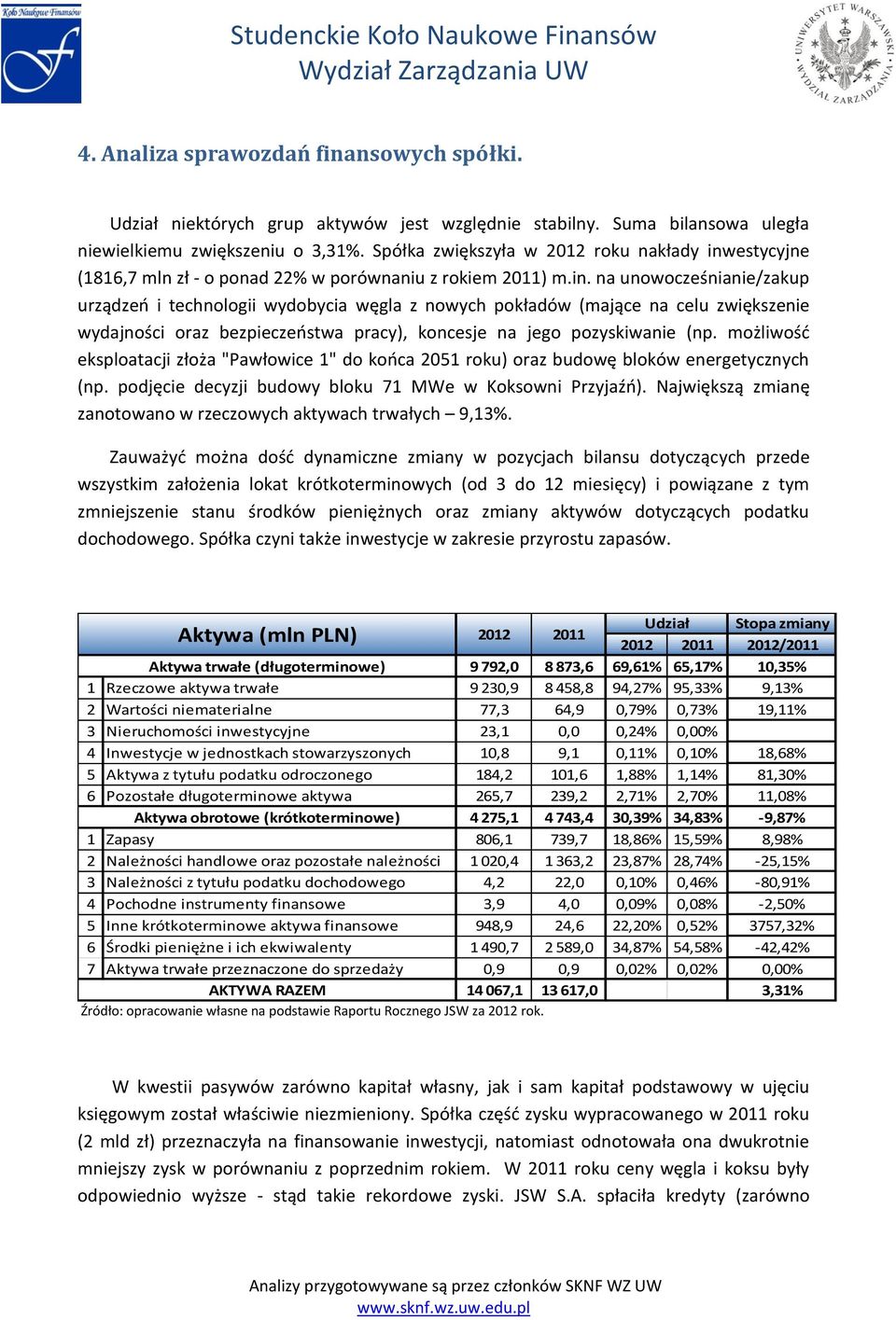 estycyjne (1816,7 mln zł - o ponad 22% w porównaniu z rokiem 2011) m.in.