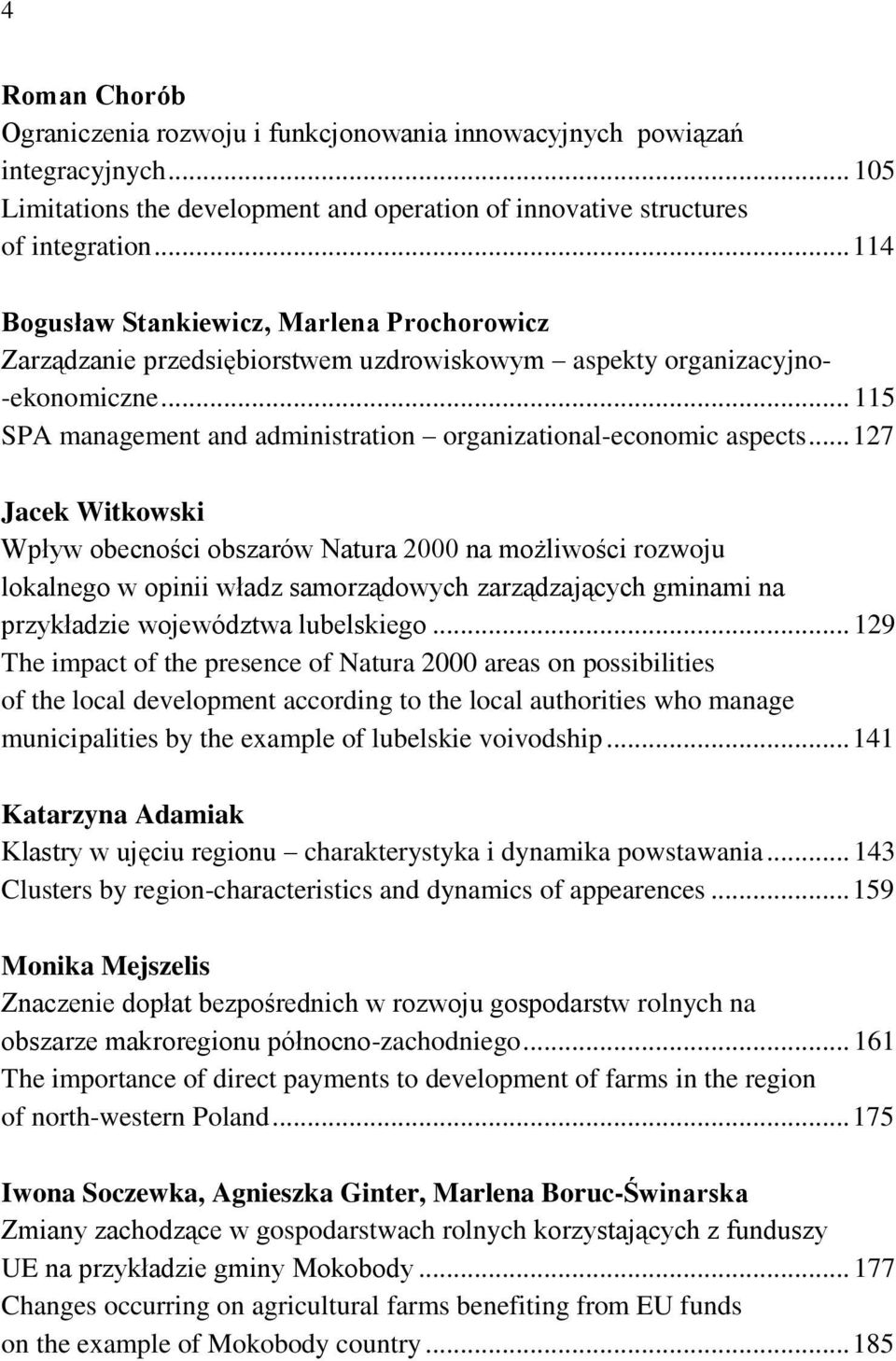 .. 115 SPA management and administration organizational-economic aspects.